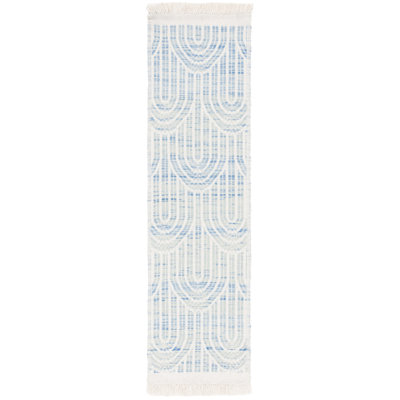 Klevis Hand Woven Wool Striped Rug
