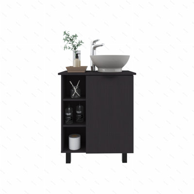 Lavabo pour salle de bain Stites, noir
