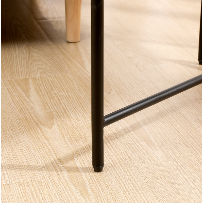 Gassan End Table, Black, 27.75" H x 27.55" W x 13.66" D