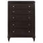 Commode 5 tiroirs Brun Niguel