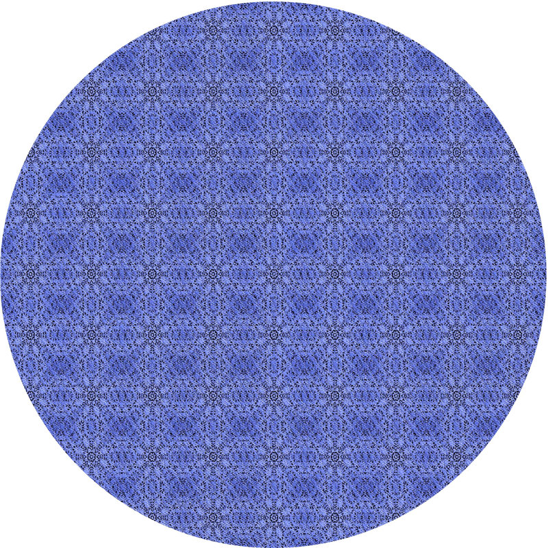 Floral Indoor Rug, Round 6'