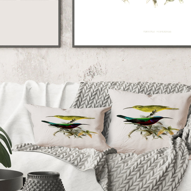 Housse et insert de coussin rectangulaire australien Birds XV