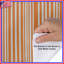 Housses de couette à rayures verticales orange et blanches-130505114