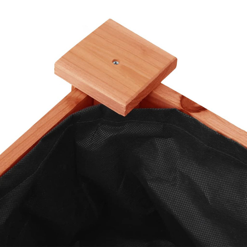 Ludington Wood Planter Box, Brown, 76cm H x 118cm W x 59cm D