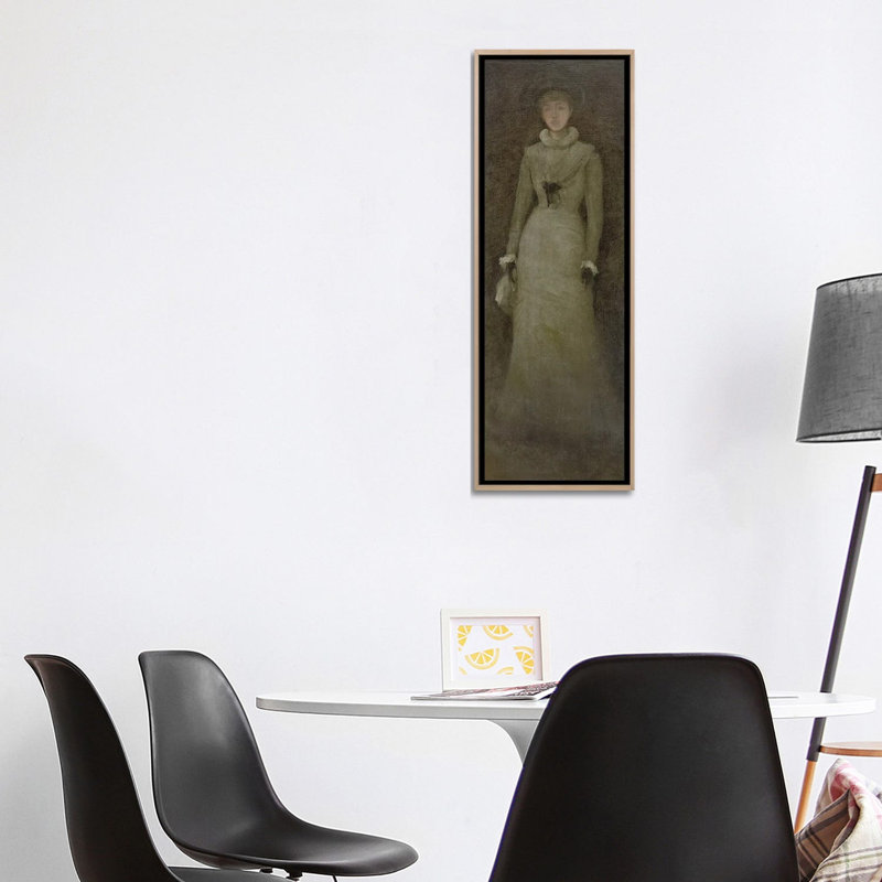 Print, 121.92 cm H x 40.64 cm W x 4.445 cm D, Natural Wood