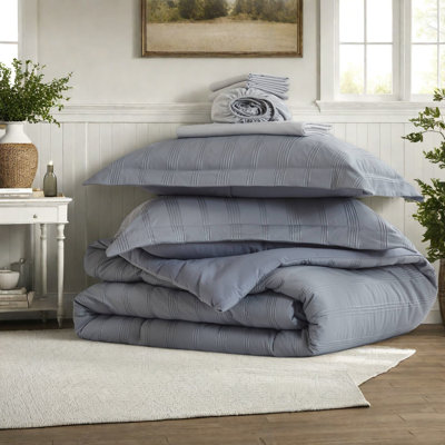 De literie pour très grand lit, polyester doux, style moderne rayé pour la maison