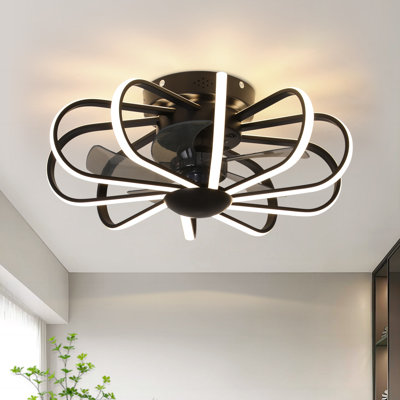 Firebaugh 15.7'' Indoor Bedroom LED Ceiling Fan with Remote Control
