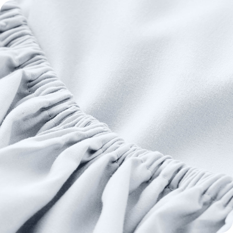 Drap-housse à poches profondes en microfibre ultra-douce, Blanc, Drap-housse pour très grand lit flexible à tête