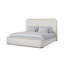 Lit tapissier - Caramel et sable blanc-1304146860
