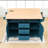 Kitchen Cart with Dual Drop Leaf, Rolling Design, Power Outlet and Ample Storage on 5 Wheels-142987503