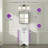 Recessed & Surface Framed Medicine Cabinet with Mirror and Shelves-440333666-440333725