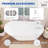 65''L x30''W Freestanding Acrylic Slipper Soaking Bathtub, Chrome Drain & Pearl-Shaped Overflow, Modern Design for Luxury Bathrooms