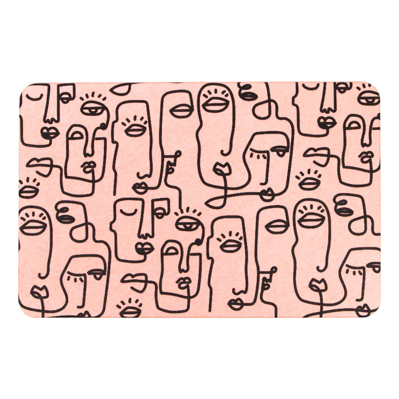 Non-Slip Bath Mat, Pink