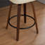 Ensemble de 2 tabourets de bar pivotants en similicuir 26 po-115824326