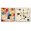 Montfermeil - Ensemble de 2 collages abstraits carrés-101846492-101846495