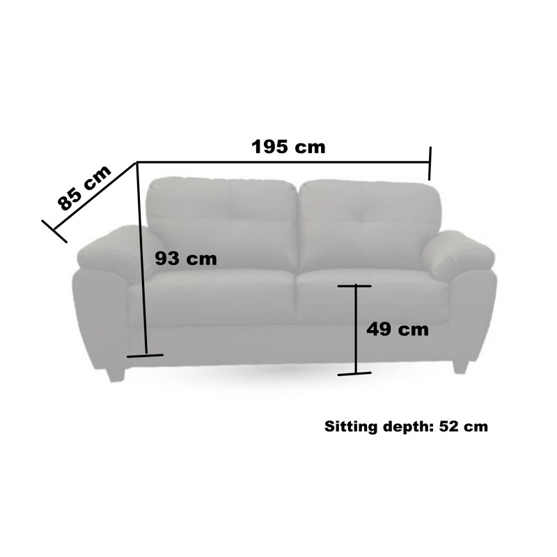 Capri 3+2 Sofa Set Faux leather