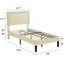 Ensemble de chambre avec lit plateforme 3 pièces Keyona-1175882815-1175882811