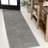 Zyshon Mid-Century Modern Arch Stripe Reversible Machine-Washable Cream/Beige Indoor/Outdoor Rug-568182322