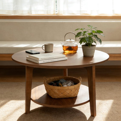 Solid Wood Top Coffee Table