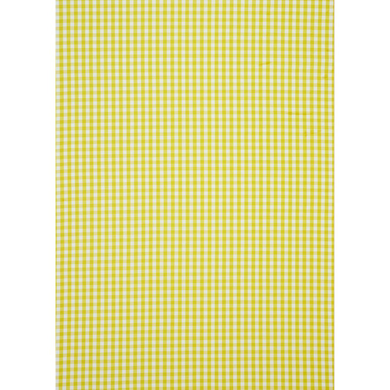 Tissu à carreaux en coton Elton, Jaune