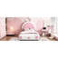 Lit plateforme simple avec tête de lit en forme de lapin - options de couleurs
