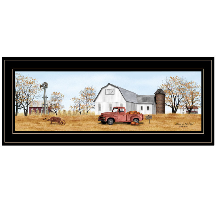 Autumn on Farm Framed Wall Art for Living Room, Home Wall Décor Print by Billy Jacobs