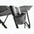 High Back Heavy Duty Lawn Chair – Portable & Collapsible with Cup Holder, Supports 250LBS, Grey-1665976783