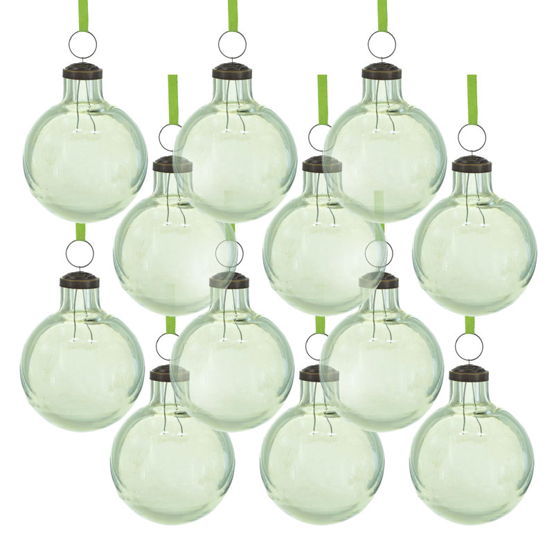 Ensemble de 12 boules longues - vert