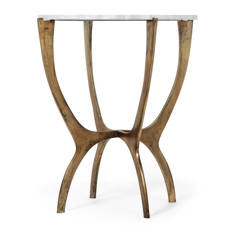 Marble Top End Table
