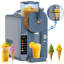 Machine à crème glacée, machine à crème glacée molle et machine à barbotine pour la maison, pour les smoothies, les milkshakes, les cocktails et diverses saveurs de crème glacée-122720178