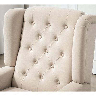 Chaise longue capitonnée