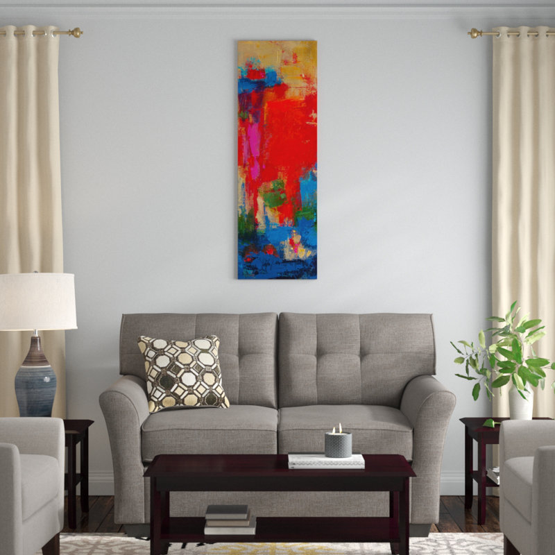 « totem », impression sur toile, H 36 po x l 12 po x P 1,5 po, Toile tendue