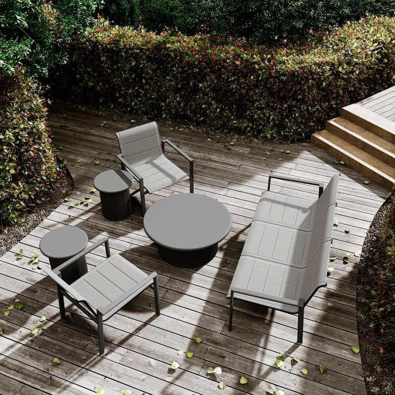 Amalfi Club Chair, Charcoal