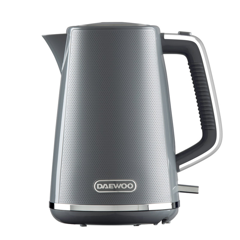 Daewoo Stirling 1.7L Plastic Electric Tea Kettle, Grey