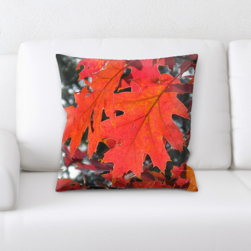 Coussin décoratif à feuilles