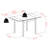 Marrone Brown Finish 3-pc Extendable Solid Wood Dining Set, 29.46'' H X 47.87'' W X 29.76'' D-792968694