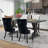 Kingson Modern Glam Tufted Two-Tone Dining Chair with Nailhead Trim & Back Pull Ring-9081318-64230965