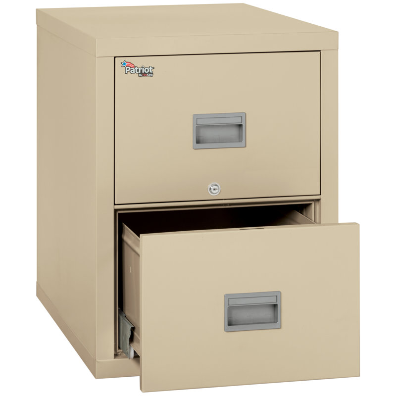 Classeur vertical à 2 tiroirs Patriot, Parchemin, H 27,75 po x l 17,75 po x P 31,56 po