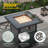 7 Pieces Patio Sofa with Square Fire Pit Table and Ottomans-108198416-108198422