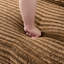 Canapé modulaire en forme de L 95 po, canapé en velours côtelé 4 places avec méridienne droite, coussin à ressorts, accoudoirs larges et poche latérale pour le salon