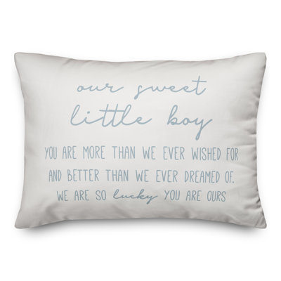 Our Sweet Little Boy Throw Pillow