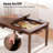 53" 6-Player Game Dining Table With Removable Top & Storage Rack
