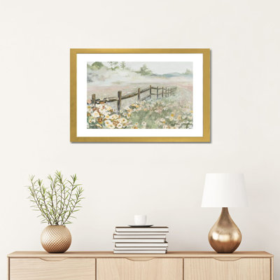 « Clôture avec fleurs » par Patricia Pinto, reproduction d’art