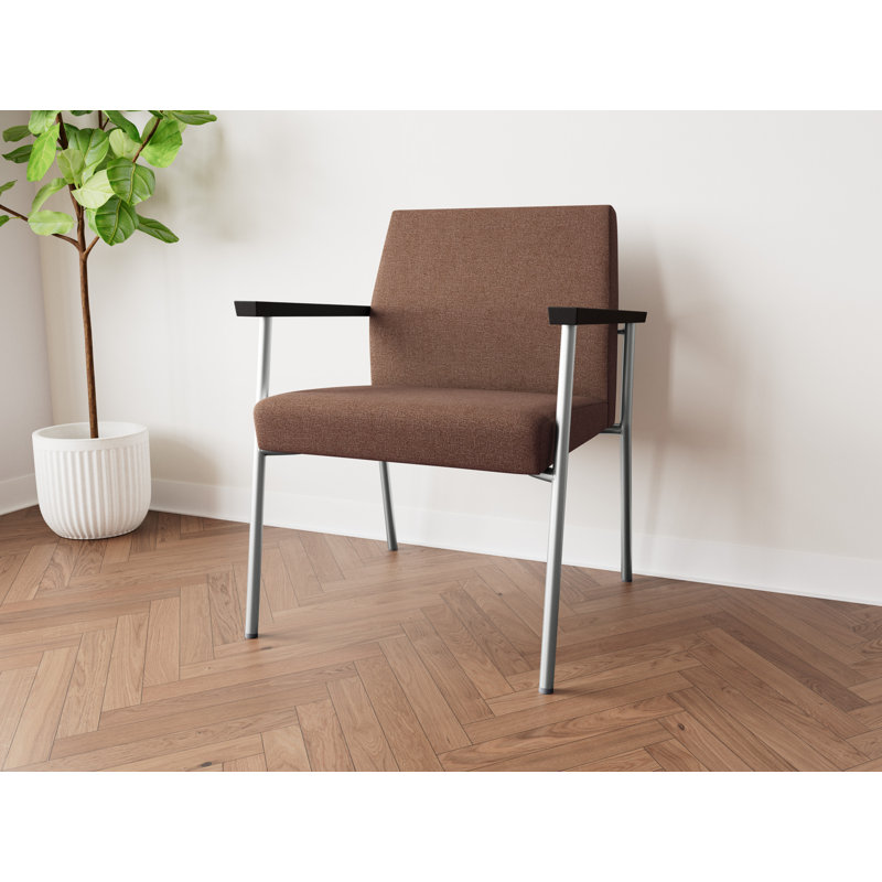 Lesro Chaise d'invité Mystic, Argent, Archetype café