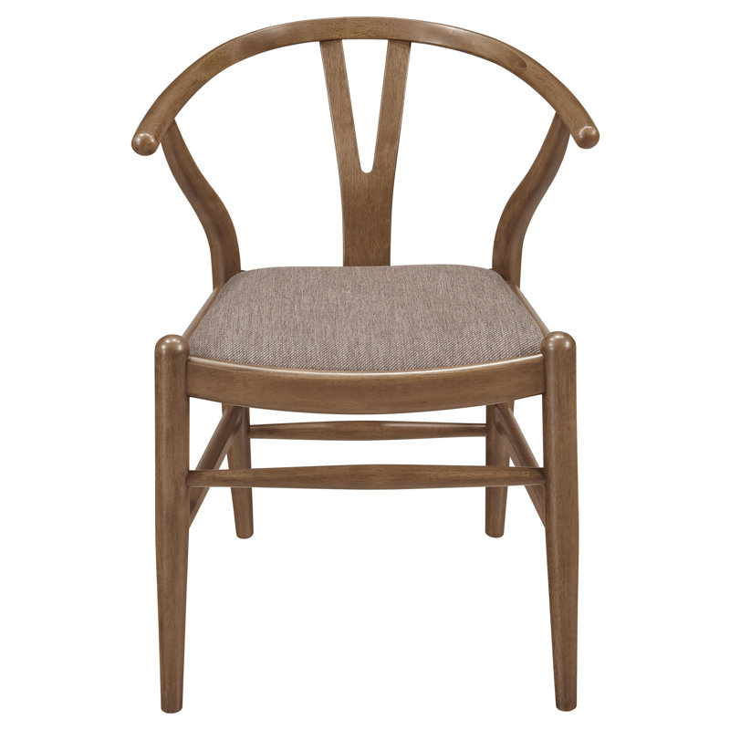 Kather Fabric Side Chair, Brown, Walnut