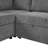 109" U-Shaped Sectional Sofa Pull-Out Sofa Bed With Two USB Ports-556407897