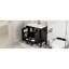 Meuble-lavabo 30 po avec lavabo, deux portes avec tablette, charnières de porte à fermeture en douceur, style rétro, noir, meubles-lavabos, meubles-lavabos