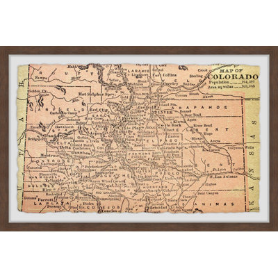 " Map Of Colorado " by Marmont Hill