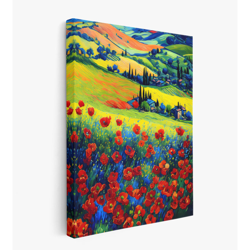 Tuscan Poppies, 32" H x 24" W