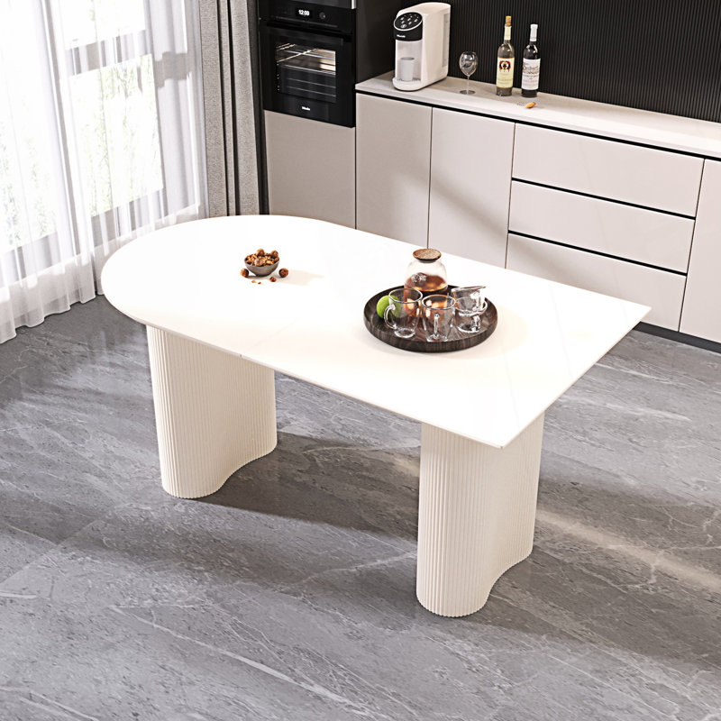 Modern Dining Table, Irregular Side Table